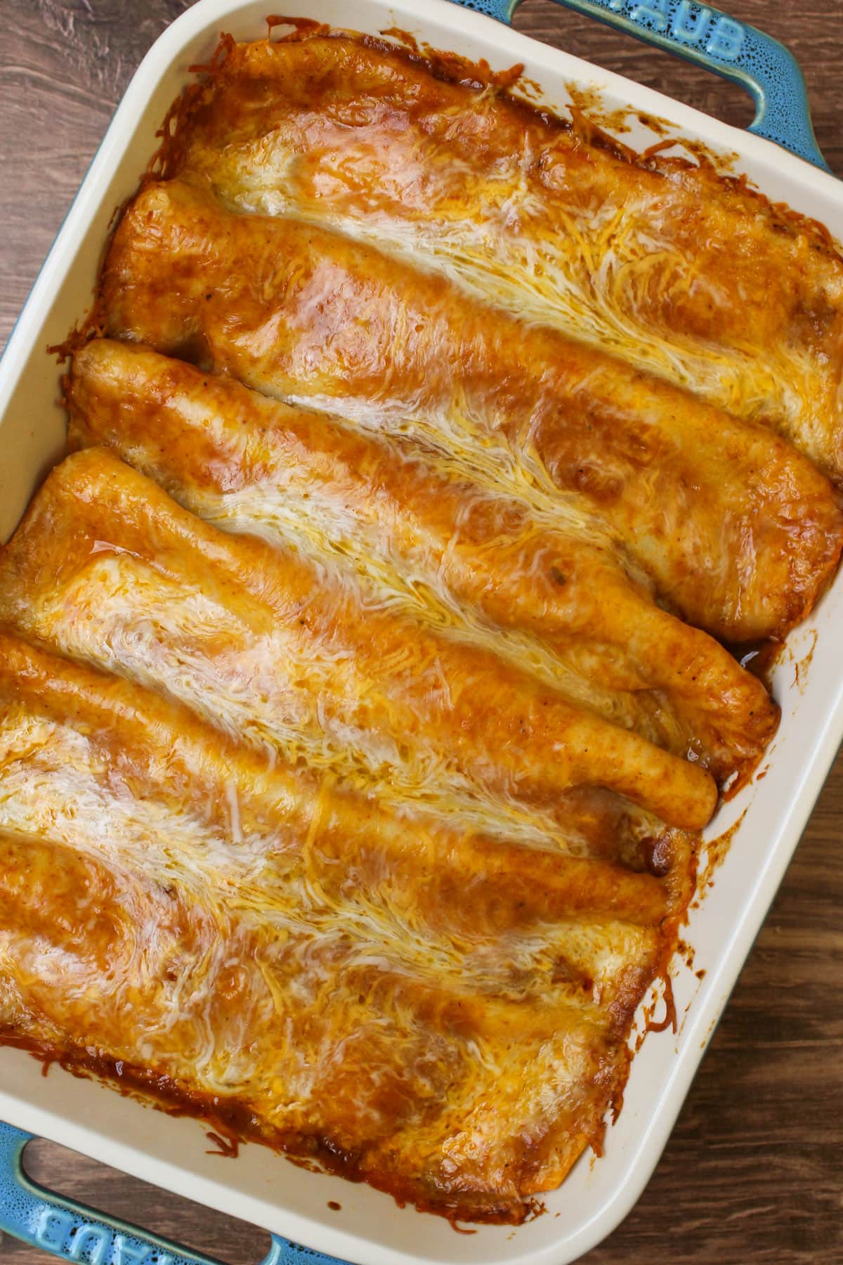 Red Chicken Enchiladas
