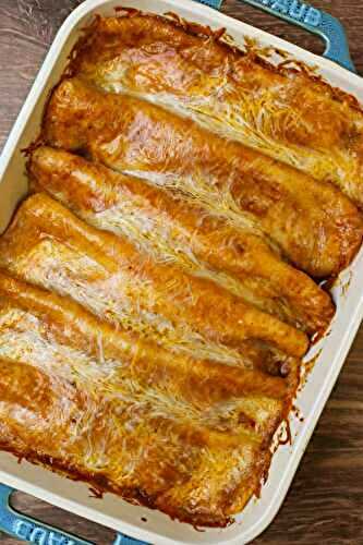 Red Chicken Enchiladas