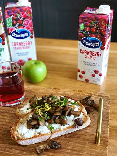 Goat's Cheese Sourdough Toast with Herby Mushrooms