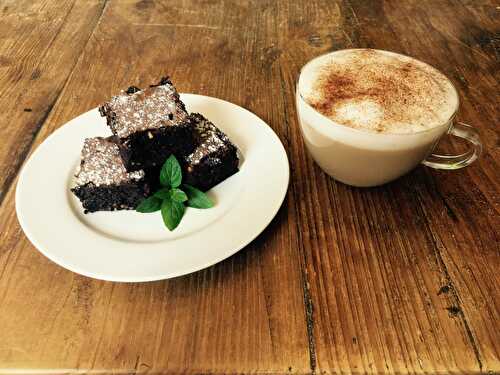 Chocolate Mint and Roast Hazelnut Brownie - The Delectable Garden Food Blog