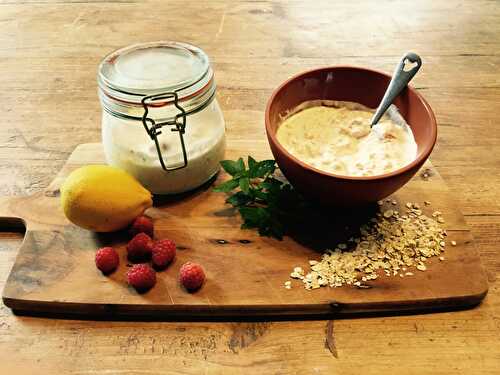 Creamy Lemon and Herb Overnight Oats - The Delectable Garden Food Blog