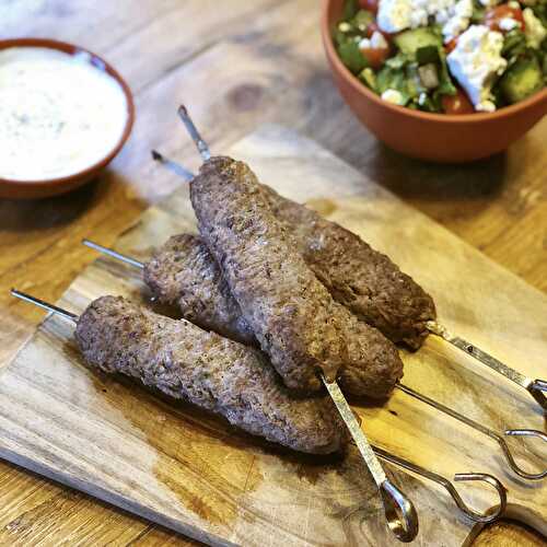 Greek Inspired Beef Souvlaki - The Delectable Garden Food Blog