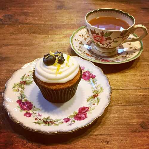 Lemon and Blueberry Cupcakes - The Delectable Garden Food Blog