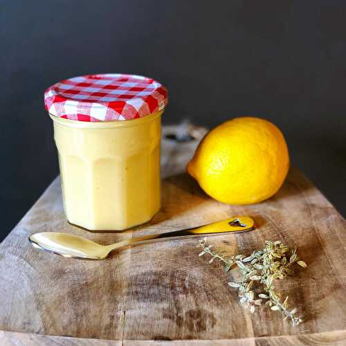 Lemon and Thyme Curd - The Delectable Garden Food Blog