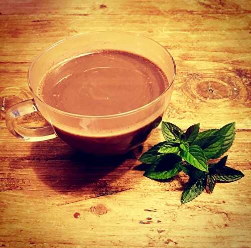 Mint Hot Chocolate - The Delectable Garden Food Blog