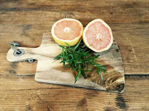 Pink Grapefruit and Tarragon Infused Gin - The Delectable Garden Food Blog