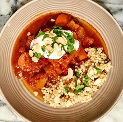 Slow Cooked Beef Tagine - The Delectable Garden Food Blog