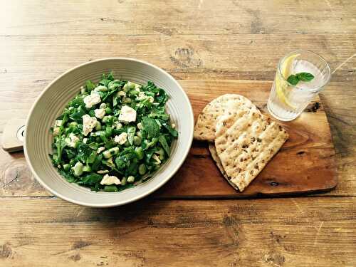 Zesty Feta and Summer Green Salad - The Delectable Garden Food Blog