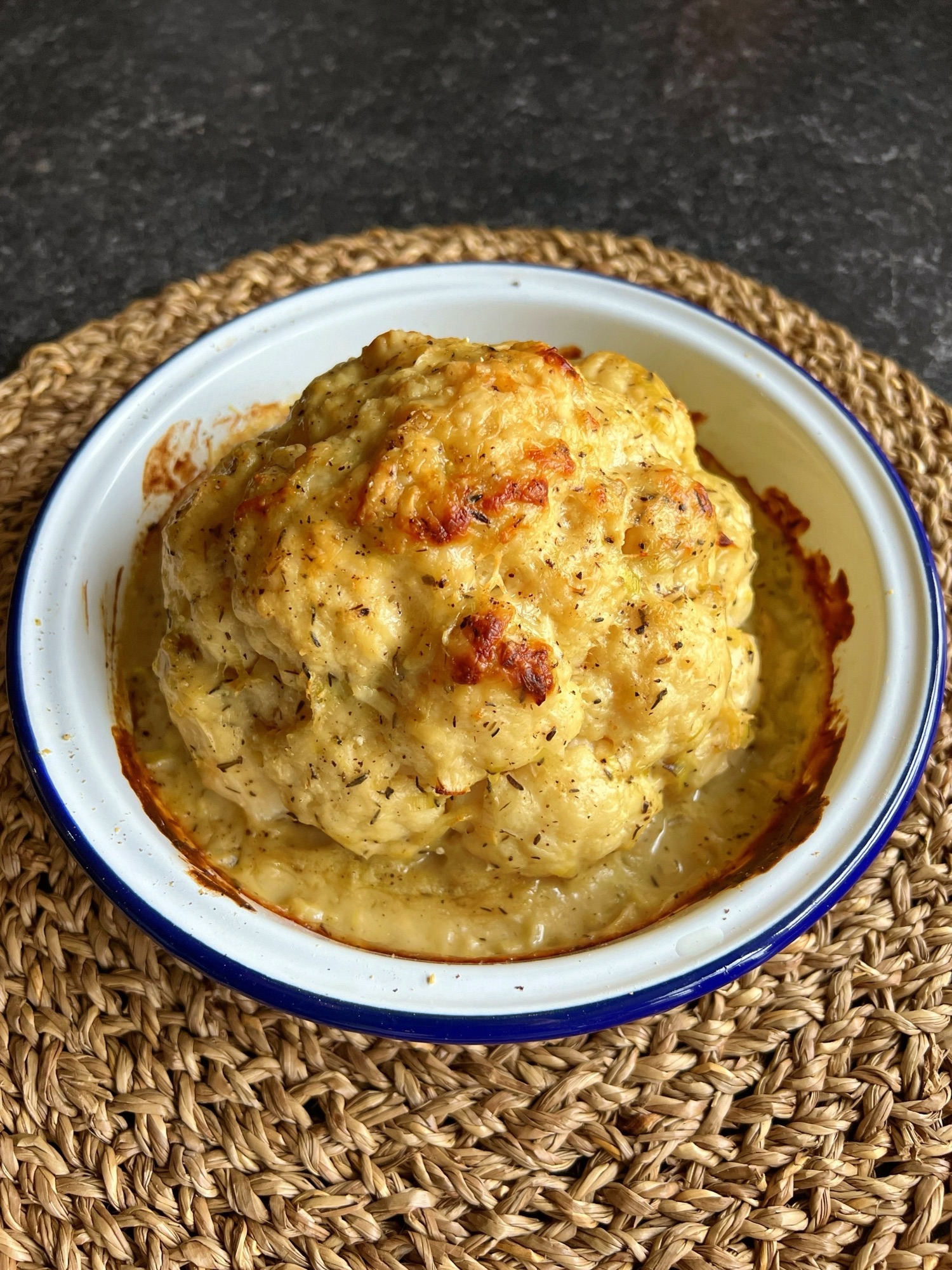 Easy Whole Roast Cauliflower Cheese Recipe