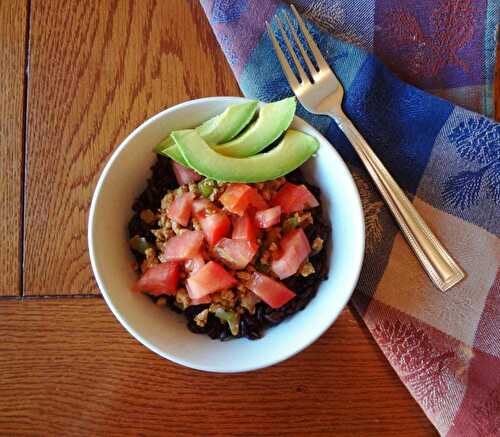Gluten Free Black Rice Taco Bowl (Dairy Free)