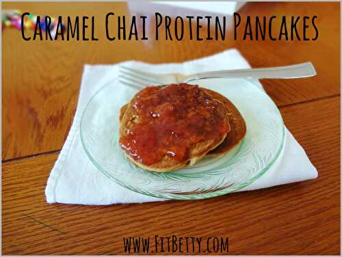 Caramel Chai Protein Pancakes (Dairy Free)