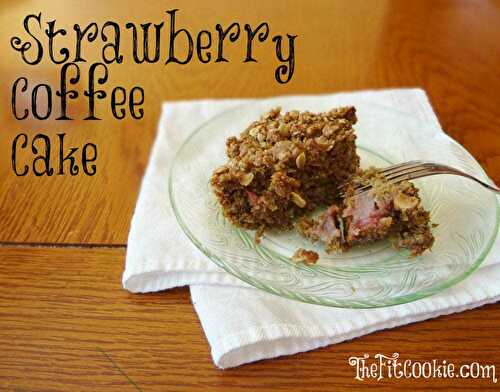 Gluten Free Strawberry Coffee Cake (Vegan)
