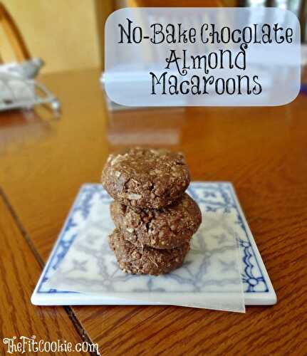 No Bake Chocolate Almond Macaroons