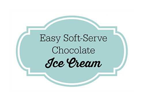 Easy Dairy Free Chocolate Ice Cream