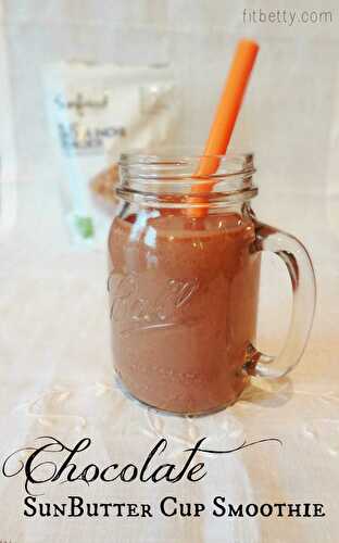 Chocolate SunButter Cup Smoothie