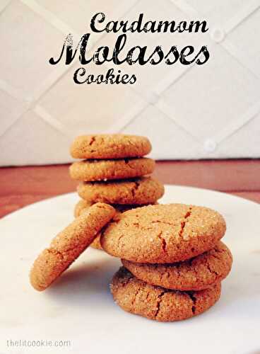 Gluten Free Cardamom Molasses Cookies (Vegan)
