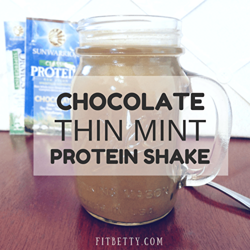 Chocolate Thin Mint Protein Shake