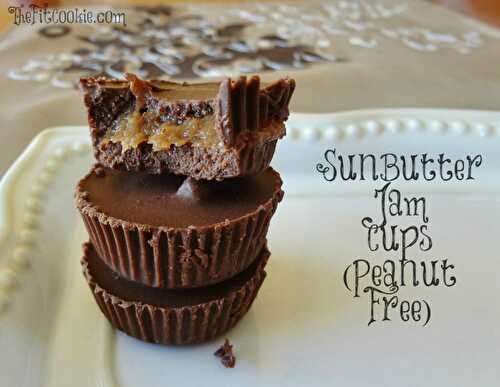 Chocolate SunButter Jam Cups (Dairy Free)