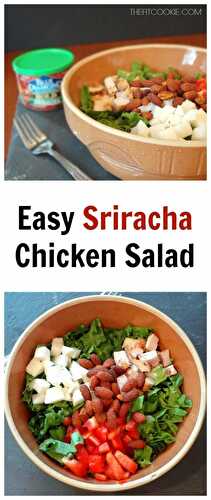 Easy Sriracha Chicken Salad (Gluten Free)