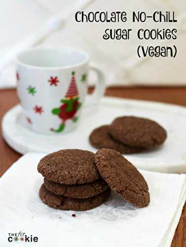 Chocolate No Chill Vegan Sugar Cookies