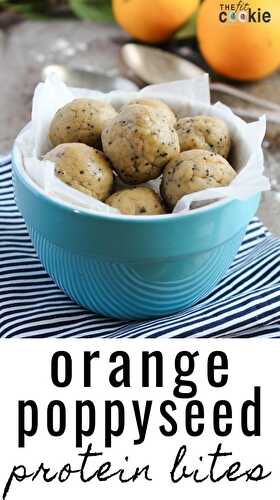 Orange Poppyseed Protein Bites