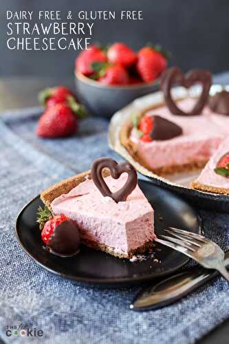 Dairy Free Strawberry Cheesecake (Gluten Free)