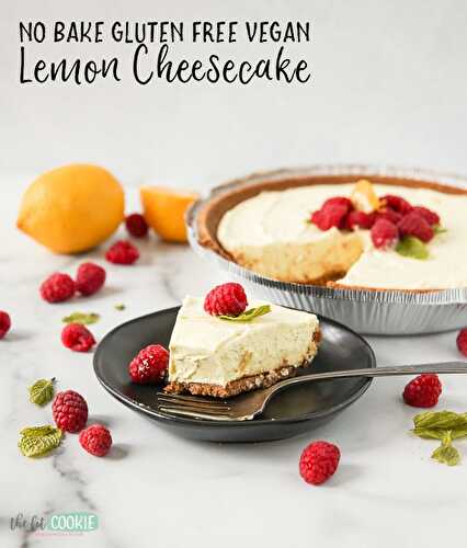 No Bake Dairy Free Lemon Cheesecake (Gluten Free)