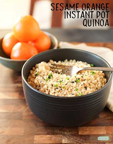 Sesame Orange Instant Pot Quinoa