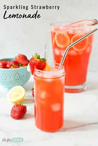 Sparkling Strawberry Lemonade (No Added Sugar)