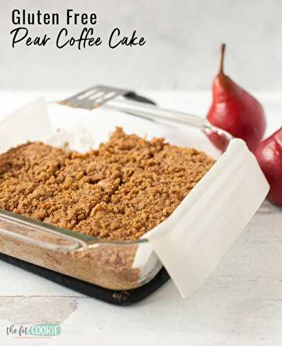Gluten Free Coffee Cake with Pears (Vegan)