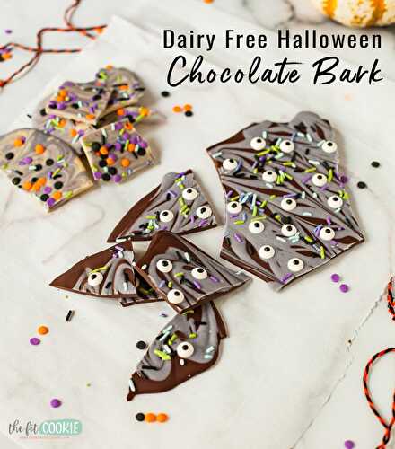 Halloween Chocolate Bark (Dairy Free)