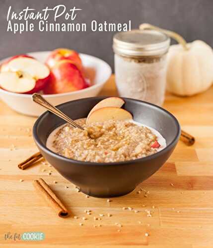 Instant Pot Apple Cinnamon Oatmeal (Gluten Free)