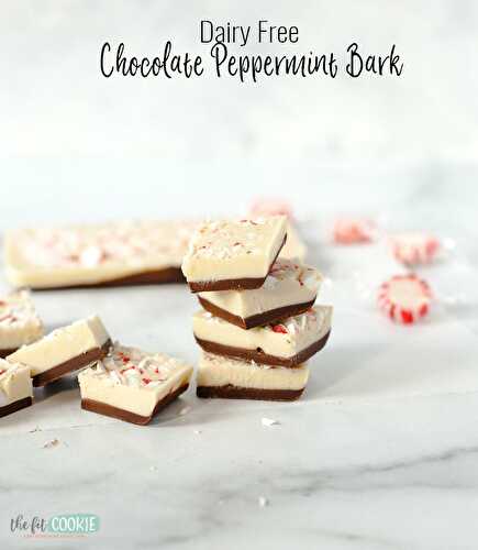 Dairy Free Chocolate Peppermint Bark