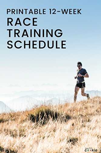 12-Week Blank Printable Race Training Schedule
