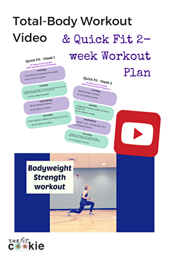 Bodyweight Workout Video and Quick Fit Workout Plan