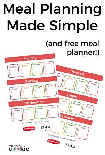 Meal Planning Made Simple (+ Free Meal Planner)