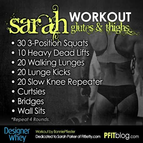The SARAH Glutes and Thighs Workout