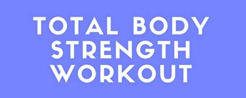 Total Body Strength Workout (Gym Workout)