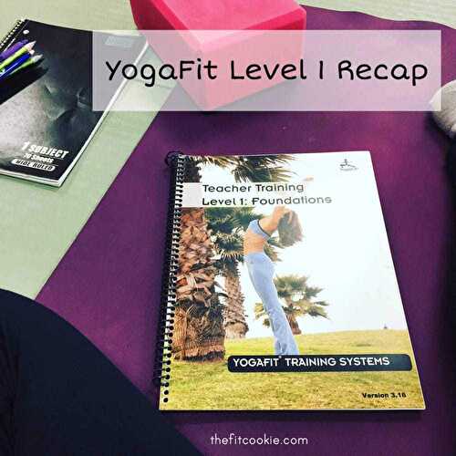 YogaFit Level 1 Yoga Instructor Certification Recap