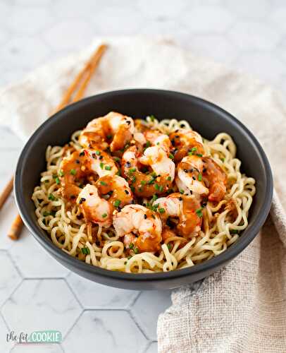 Easy Sesame Noodles and Shrimp (Soy Free)