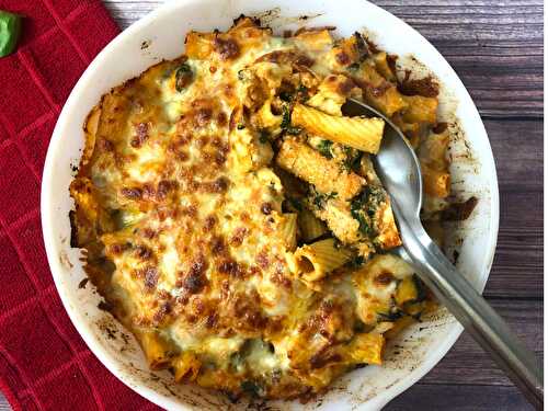 Baked Ziti with Chicken and Spinach
