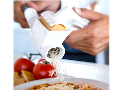 Rotary Cheese Grater: Freshly Grate Cheese with Ease - The Flavor Dance