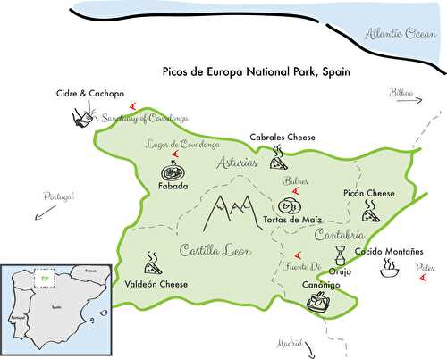 8 Specialities from Picos de Europa, Spain
