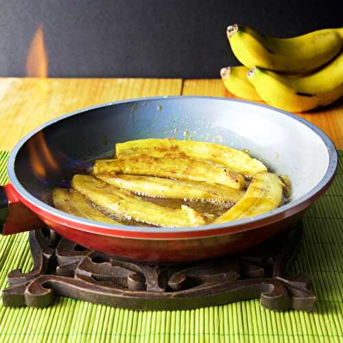 Bananes flambees in rum
