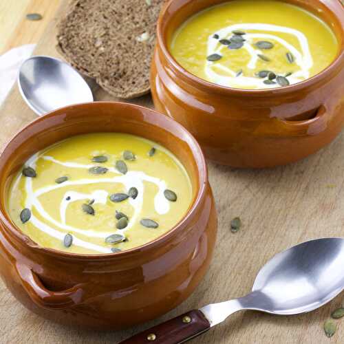 Coco-ginger roasted pumpkin soup