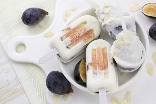 Fig, honey and goat cheese popsicles