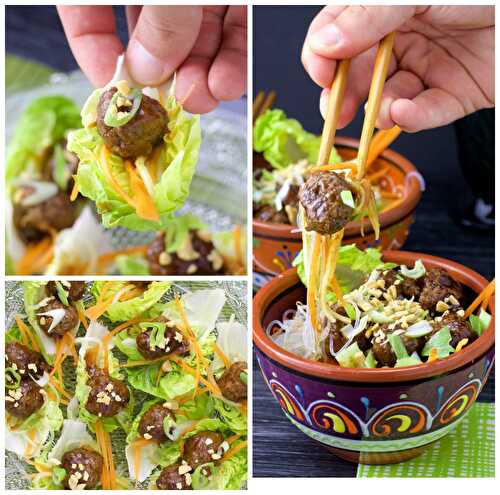 Hoisin glazed mini Meatballs