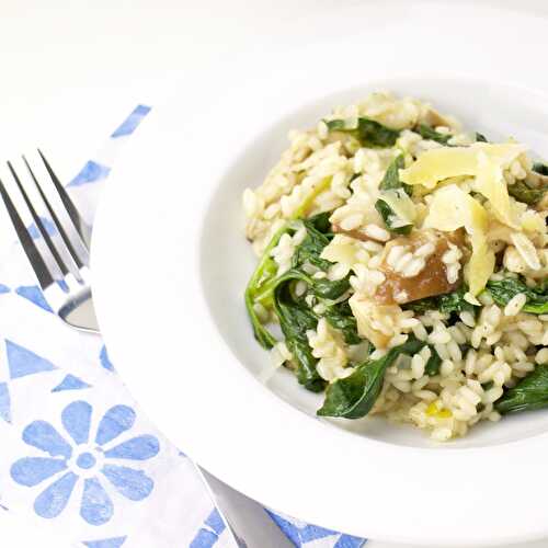Shiitake and Spinach Risolla