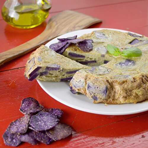 Tortilla de patata violeta