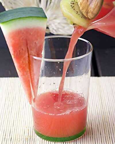 Watermelon Punch with Iced Kiwis